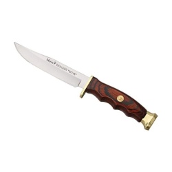 Muela Cutit Vanatoare MLRANGER-12 + Teaca Piele Maner Lemn
