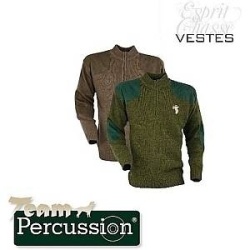 Percussion, Pulover cu Broderie, Kaki