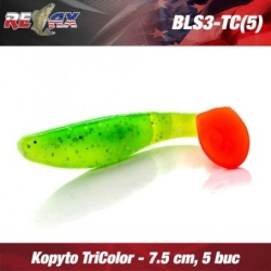 Shad Relax, Kopyto TriColor, 7.5 cm, 5 buc/plic