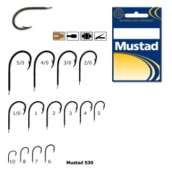 Carlig Mustad, Tip 530, Bronz Rotund - Img 6