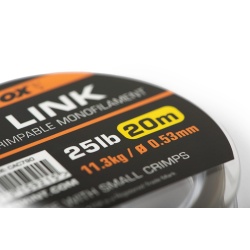 Fox, Fir Monofilament, Link Crimpable Kaki, 0.53 mm/20 mt.