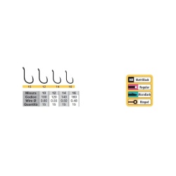 Trabucco Carlige Match Specialist-Micro Barb, 15buc./plic