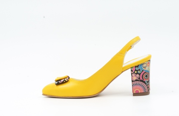 Pantofi de damă din piele naturală Galarieli Rhea - Img 2