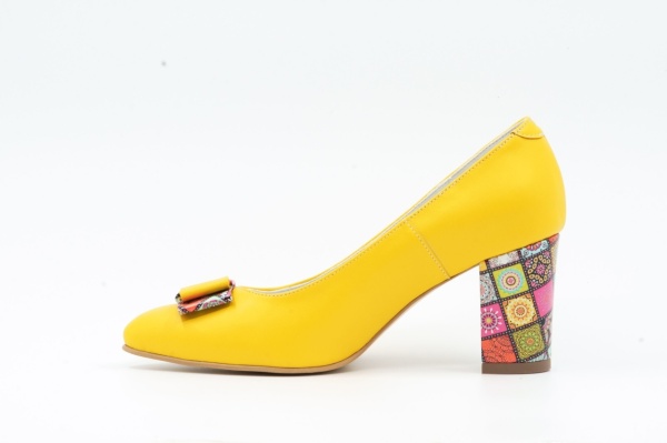 Pantofi de damă din piele naturală Galarieli Iris - Img 3