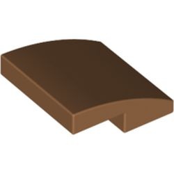 15068-150 Dakpan rond 2x2x2/3 geen noppen afgerond caramel, midden NIEUW *1B103