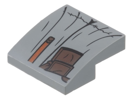 15068pb470-86 Dakpan rond 2x2x2/3 geen noppen grijs [patroon grijs, licht (blauwachtig) NIEUW *1L278