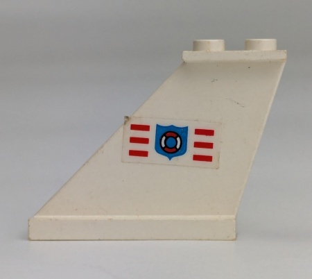 2340pb025L-1G Staart groot Coast Guard logo links wit gebruikt *1D041