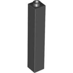 2453a-11G Steen 1x1x5 OPEN nop zwart gebruikt *1D004
