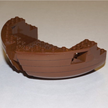 2557c03-8G Boeg zeilschip 12x16x5 1/3 Bruin dek PAKKETZENDING) bruin (klassiek) gebruikt *