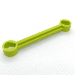 2739b-34G Technic, stang 6 noppen lang (o.a. voor stuur) lime gebruikt *0D000