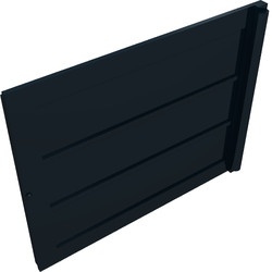 2874-11G Trein, Grote schuifdeur - Type 2 (horizontale planken) zwart gebruikt *1C029