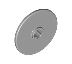 2958-86 Technic Disk 3x3 met asgat grijs, licht (blauwachtig) NIEUW *0D000