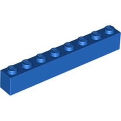 3008-7G Steen 1x8 blauw gebruikt *1A028