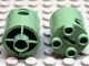 30361-48 Steen, 2x2x2 rond (Robot Body) (loc 03-03) groen, zandkleurig NIEUW *1L000
