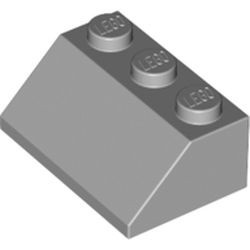 3038-86G Dakpan 45 graden 3x2 grijs, licht (blauwachtig) gebruikt *1D022
