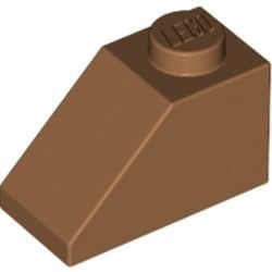 3040-150G Dakpan 45 graden 1x2 caramel, midden gebruikt *1D020