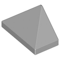3048c-86G DakNOK 45 graden 2x1 driekantig Bodempin grijs, licht (blauwachtig) gebruikt *1D034