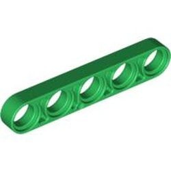 32017-6G Technic, Hefbalk 1x5 dun groen gebruikt *1D000