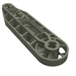 32177-10G Technic, aangepaste hefbalk 1x7 donker, grijs (klassiek) gebruikt *0B010