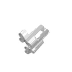 32191-1G Technic, Sierpaneel # 2 Large Short, Large Holes, Side B wit gebruikt *5K000