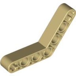 32348-2G Technic, Hefbalk 1x7 (4x4) gebogen dik crème gebruikt *1D000