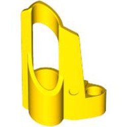 32527-3G Technic, Sierpaneel # 5 Small Short, Large Hole, Side A geel gebruikt *4T064
