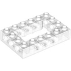 32531-12G Technic, steen 4x6 open midden transparant gebruikt *