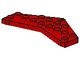 3474-5 Staartdeel 4x8 met inkeping rood gebruikt *3D0000