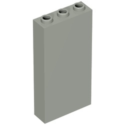 3755-9G Steen 1x3x5 lichtgrijs (klassiek) gebruikt *1D003
