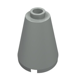 3942b-9G Kegel 2x2x2 Geblokte open nop lichtgrijs (klassiek) gebruikt *1R020
