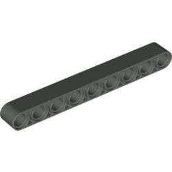 40490-10G Technic, Hefbalk 1x9 dik donker, grijs (klassiek) gebruikt *1D000