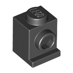 4070-11G Steen 1x1 met koplamp zwart gebruikt *1R001
