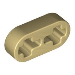 41677-2 Technic, Hefbalk 1x2 dun crème NIEUW *1D000