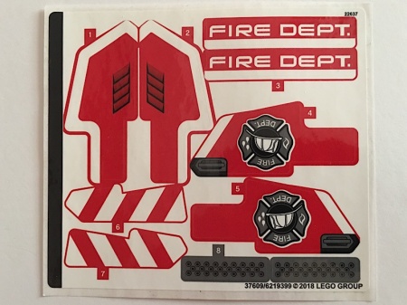 42075stk01 STICKER 42075 First Responder NIEUW *0S0000