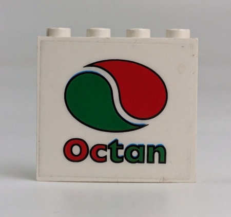 4215pb032-1G Paneel 1x4x3 OCTAN met logo wit gebruikt *0D0000
