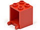 4345-5 Box 2x2x2 opening voorkant open noppen rood NIEUW *5K000