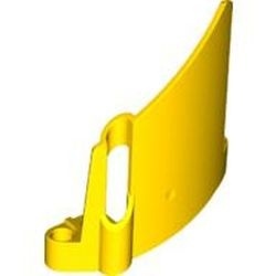 44353-3G Technic, Sierpaneel #23 Large Short, Small Hole, Side B geel gebruikt *