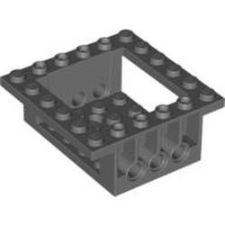 47507-85 Cockpit 6x6x2 basis cabine met technic gaten grijs, donker (blauwachtig) NIEUW *0L0000