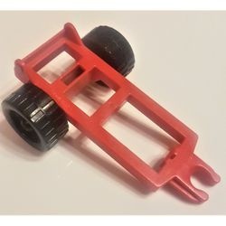 4820bc01-5G DUPLO Aanhanger met frame rood gebruikt *