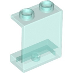 4864-15G Paneel 1x2x2 ZONDER zijschotten transparant lichtblauw gebruikt *1L440