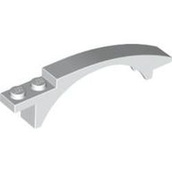 50967-1 Dakpan gebogen 1x8x 1 2/3 (spatbord) wit NIEUW *
