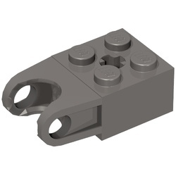 57910-85 Technic, steen 2x2 met opening zijkant technic ball grijs, donker (blauwachtig) NIEUW *