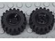 6014bc01-11G Wiel 11x12mm asgat met offset gegroefde band 21x12mm zwart gebruikt *5W000