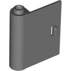 60658-85G Deur 1x3x3 links, open tussen scharnieren grijs, donker (blauwachtig) gebruikt *1B391