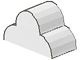 6216-1G Steen 2x4x2 met drie maal gebogen top wit gebruikt *