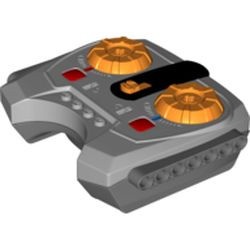 64227c01-86G Afstandsbediening power functions twee draaiknoppen VOOR INFRAROOD SYSTEEM( (PAKKETPOST) grijs, licht (blauwachtig) gebruikt *