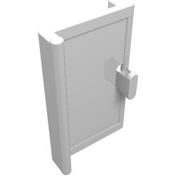 6546-1G Deur 1x2x3 verticale hendel wit gebruikt *1C030