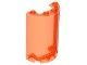 85941-18 Cylinder, half 2x4x5 met 1x2 uitsnede transparant neonoranje NIEUW *