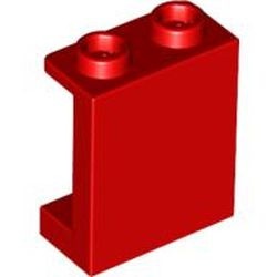 87552-5G Paneel 1x2x2 met kleine zijschotjes rood gebruikt *1L441