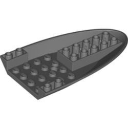 87611-85G Vliegtuig bodem 6x10 met 3 gaten grijs, donker (blauwachtig) gebruikt *